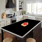 72''x36'' Large Silicone Mat for Kitchen Counter, Non-Slip Heat Resistant Countertop Protector, Waterproof Multipurpose Mat for Kitchen Island, Black