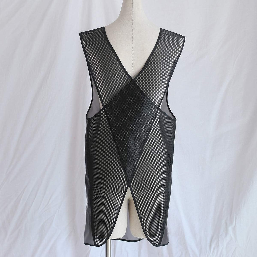 NEWGEM Japanese Linen Cross Back Cooking Aprons for Women Men with Pockets Cute for Baking Kitchen