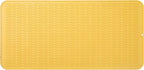 Silicone Dish Drying Mat for Multiple Usage,Easy clean,Eco-friendly,Heat-resistant Silicone Mat for Kitchen Counter or Sink,Refrigerator or Drawer Liner Yellow 5XL 36inches x 18inches