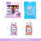 Edible Unicorn Sprinkles for Cake Decoration, Edible Pearl, Edible Sprinkle for Cupcake Topper, Ice Cream Toppings, Cookies Sprinkles for Party, Birthday. (120g/4.2oz)