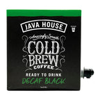 Java House Cold Brew Coffee on Tap (Pack of 2) – Premium 100% Arabica Decaf – Smooth Decaf with Chocolate & Caramel Notes – 1 Gallon Box (16 Servings) – Ready to Drink, No Caffeine, No Brewing Required, Fridge-Friendly