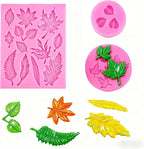 3 Pcs Fall Silicone Maple Leaves Mold, Leaf Silicone Mold, Maple Leaf Chocolate Molds, Reusable Resin Molds for Chocolate, Biscuits, Fondant, Cake Decorating, Baking Supplies and Clay (3)
