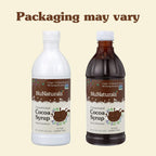 NuNaturals Stevia Syrup, Sugar-Free Sweetener, Plant-Based Sugar Substitute, Zero Calorie, Chocolate Flavor Syrup, 16 oz