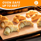 Silicone Baking Mat Roll - Best German Silicone Mat for Baking - Non Stick Silicone Pastry Mat, Non-slip Silicone Counter Mat, Reusable Air Fryer Liner, Oven Liner Mat, Freeze Dryer Mat