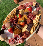 Charity Leaf Disposable Palm Leaf 15" x 10" Trays (25 pieces) Bamboo Like Serving Platters, Disposable Boards, Eco-Friendly Dinnerware For Weddings, Catering, Events