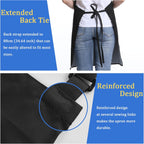 4 Pack Chef Apron, Adjustable Apron with 2 Pockets, Unisex Personalised Apron for Cooking, Kitchen, Restaurant