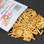 Gold Sprinkles, Metallic Rods Candy, Gold Rods Sugar For Baking, Donuts, Cakes, Cupcakes, Cookies, Wedding Party, Holiday, 150g/5.29oz