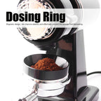 Dosing Rings Aluminum Coffee Powder Dosing Rings Funnel with Magnetic Replacement Coffee Maker Accessory Black(51MM)