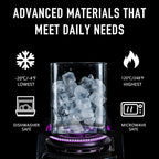 37oz Rectangle Airtight Glass Storage Containers with Bamboo Lids (Set of 4), Square Food Storage Jar, Pantry Organizers for Cereal, Nuts, Snacks and Coffee beans (‎with Black Lable)