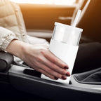 Tronco 20 oz Glass Tumbler With Lids and Straws, Reusable Smoothie Cups With Silicone Lid, Iced Coffee Cup With Silicone Protective Sleeve, Dishwasher Safe- BPA Free（Light Purple 1 Count）