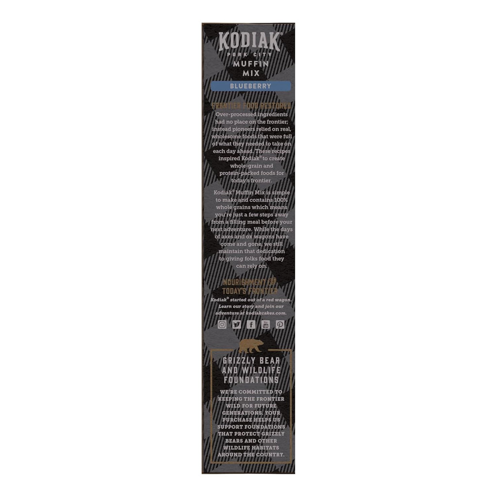 Kodiak Cakes Muffin Mix, Blueberry, 14 Ounce, Pack of 6