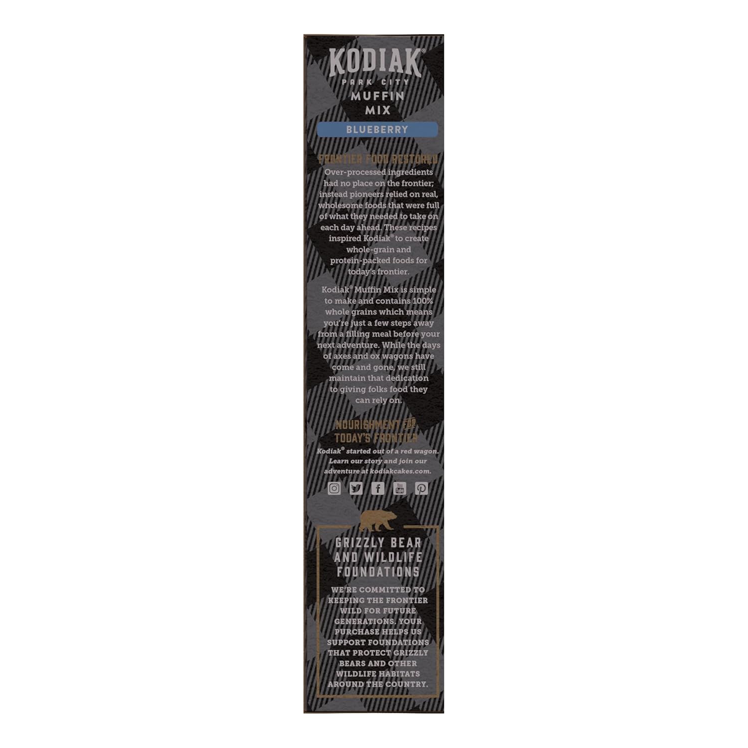 Kodiak Cakes Muffin Mix, Blueberry, 14 Ounce, Pack of 6
