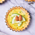 Mini Tart Pan Set, 4-Inch 4pcs with Removable Loose Bottom Non-Stick Round Quiche Bakeware for Oven and Instant Pot Baking (Champagne Gold)