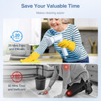 LABIGO Electric Spin Scrubber LA5 Mini, Bathroom Scrubber Shower Scrubber for Cleaning Tub Tile Floor Window Kitchen Sink, Power Scrubber Cleaning Brush with 5 Replaceable Brush Heads, White