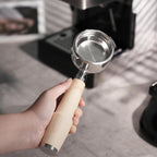 58mm Espresso Tool Kit for Gaggia Classic, Classic Pro, and Classic Pro Evo: Maple Bottomless Portafilter, Calibrated Tamper, Dosing Funnel with Puck Screen, and Adjustable Distributor