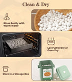 NINGOO Pie Weights for Baking Crust, 1.3LB Reusable Ceramic Pie Beans with Storage Box, Blind Bake Pie Weights, Pie Crust Weights, Pastry Tools for Baking