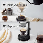 OutIn Claro Portable Coffee Scale, Espresso Scale 2kg/0.1g Accurate Measurement, Pour Over Coffee Scale Multiple Modes, Timer Function, Rechargeable, with Protective Bag