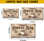 THUYPT Personalized Absorbent Coffee Mat for Counter, Coffee Drying Mat Coffee Bar Accessories, Kitchen Counter Coffee Maker Coffee Station Decoration (03)