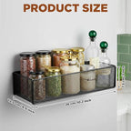 2 Pack Magnetic Basket Organizer Holder for Fridge Magnetic Storage Bin Box Containers for Refrigerator Whiteboard Classroom (Large, Black)