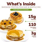 BariWise Protein Pancake & Waffle Mix, Golden Delicious, Low Sugar & Low Carb (7ct)