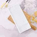 Homaxy Microfiber Waffle Weave Kitchen Towels, 16 x 28 Inch Ultra Absorbent and Solid Color Dish Towels, 6 Pack, White