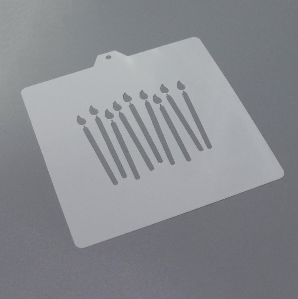 Birthday Candle Cookie cutter and stencil set Baking stencils and cutters bundle DIY bakery decorating kit Cookie cutter with stencils Icing stencil BIRTHDAY CANDLES CUTTER/STENCIL)