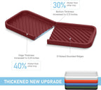 EG-SIPRO Kitchen Sink Organizer Tray,Sponge Holder for Kitchen Sink Bathroom Counter Tray Sponge Caddy Silicone Soap Holder for Soap dispenser, Bottle, Dishwashing Accessories(2-pack)