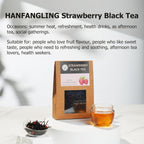 HANFANGLING Tea Gift Box, White Peach Oolong Tea, Jasmine Green Tea, Strawberry Black Tea, Three Fruit Tea Combinations, Beautifully Gift Boxed, Perfect as a Gift for Tea Love