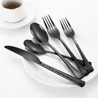 Silverware Set, 18/10 Stainless Steel 40 Piece Flatware Set for 8, Utensil Sets DishwasherSafe, Rust-Resistant, Modern Cutlery Set for Home, Wedding, Restaurant