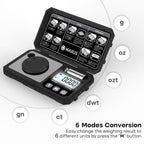 MAXUS Digital Milligram Scale 50g/0.001g with Calibration Weight, Reloading Scale with Powder Trickler Accessories