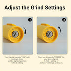 Nuttii Burr Coffee Grinder – Electric, Portable, Small, Quiet Adjustable Conical Burr Coffee Bean Mill, 20 Grind Settings for Espresso, Pour-Over, French Press Moka, for Home Travel Use (Matte Black)