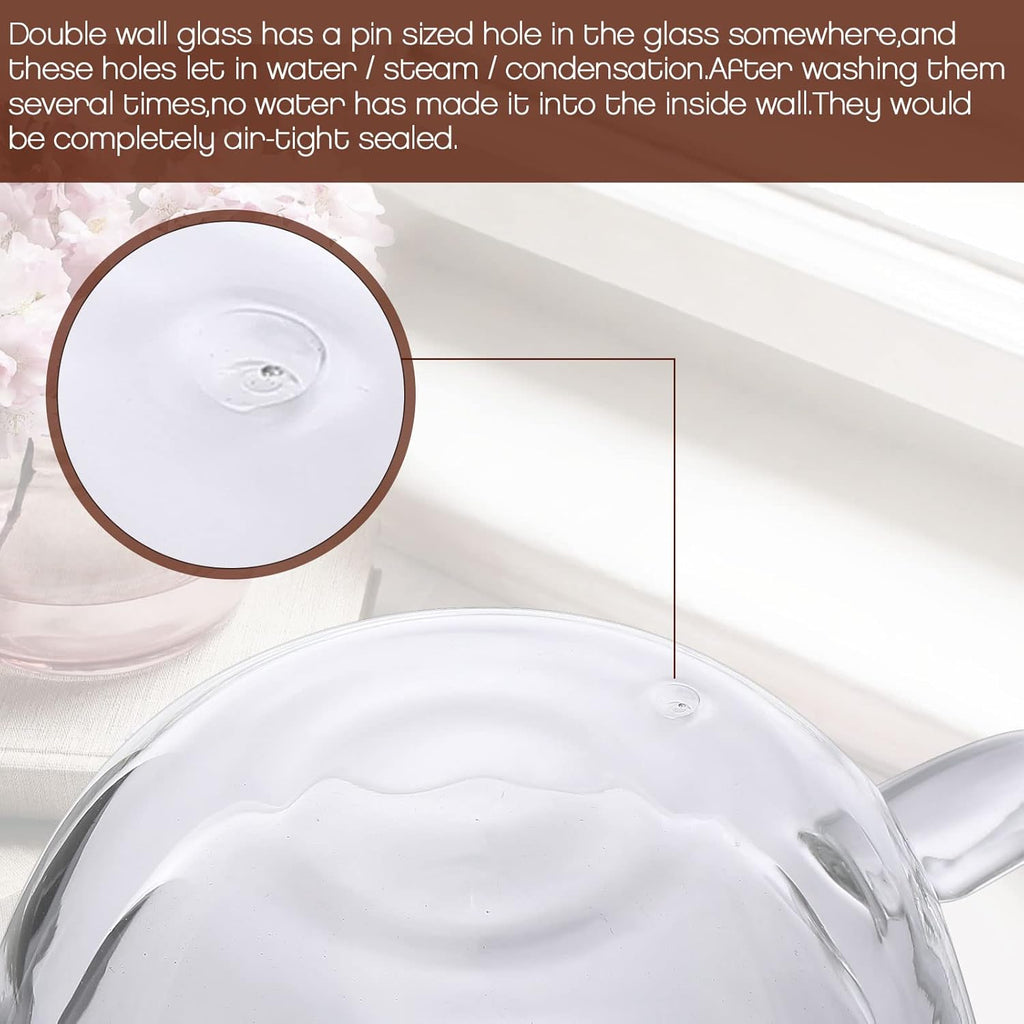 Gerrii Espresso Cups Double Walled Espresso Shot Glass with Handle Cups Insulated Clear Small Shot Glasses for Cappuccino Latte Hot Beverage(15 Pcs,2.5 oz)