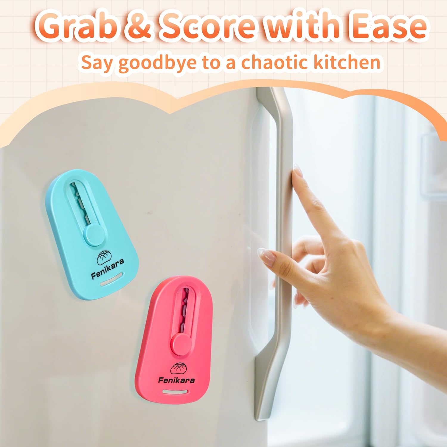 2PCS Upgraded Magnetic Sourdough Scoring Tool & Versatile Bread Scoring Tool- Professional Bread Lame for Sourdough Bread baking & Bread Making Tools - Scoring Patterns booklet & Razor Blades