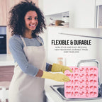 Baby Chocolate Mold Set Silicone Baking Molds with Footprint, Stroller, Reusable for Newborn Cakes, Diaper Party Treats Baby Favors - 2 Pack