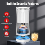 Milk Frother, Upgraded 4-in-1 Milk Frother and Steamer, Hot and Cold Foam Maker and Milk Warmer with Temperature Control & Auto Shut-Off, Frother for Coffee, Latte, Cappuccino, Matcha(White)