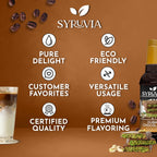 Syruvia Dubai Chocolate Coffee Syrup - 25.4 fl oz - Kosher Syrups, Gluten Free, No Coloring, Perfect for Drinks, Soda, Shakes, Desserts, and More.
