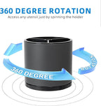 Silverware Organizer Kitchen Utensil Holder 360°Rotating For Counter Organizer Stainless Steel Storage Silverware Caddy 3 Compartment Flatware Spoon Spatula Tool Cutlery Container(Grey)