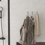 IBosins 20PCS Coat Hooks Wall Mounted Single Prong Robe Hook for Hanging Towel Hooks with 40 Screws for Cup, Mug, Bags, Hat, Cap, Scarf, Pet leashes