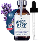 Pure Lavender Extract for Baking & Mixology - Culinary Grade Lavender Essence and Flavoring - Kosher, Keto Friendly, Vegan, Gluten-Free for Beverages & Recipes (2 Oz Extract with Latex-Free Dropper)