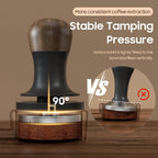 MHW-3BOMBER 58.5mm Espresso Tamper with Sound Feedback, Calibrated Coffee Tamper 30lbs, Tamper for E61 Espresso Machine, Flat Base T7067F-OS