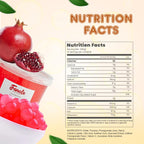 Fanale Pomegranate Popping Boba Pearls, Vegan, Non GMO, Gluten Free, Fat Free, Perfect for Bubble Tea, Smoothies, Ice Cream, Desserts, and Beverages.