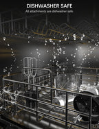 Immersion Blender Handheld GAVASTO Hand Blender,20 Speeds and Turbo Mode Hand Mixer, 3-in-1 Heavy Duty Copper Motor Stainless Steel