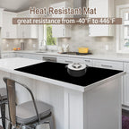 Silicone Mats for Kitchen Counter, 48"x32"(120cmx80cm) Large Heat Resistant Mat Kitchen Island Waterproof Countertop Protector Mat Nons-slip Extra Large Counter Mat, Light Gray