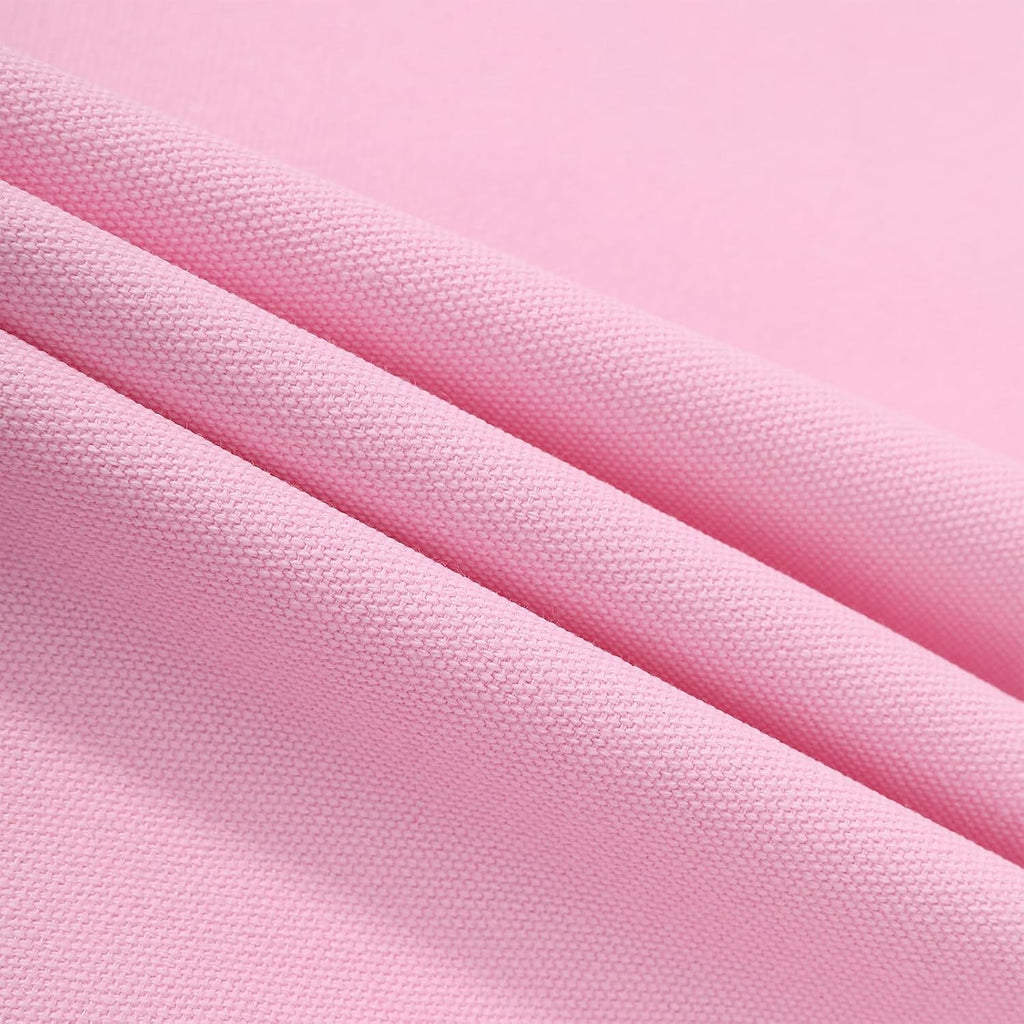 AFUN Chef Aprons for Men Women with Large Pockets, Cotton Canvas Cross Back Heavy Duty Adjustable Work Apron, Size M to XXL (Lightpink)