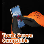 Schwer FreezeGuard Waterproof Work Gloves PM3302, ANSI A2 Cut Resistant Freezer Gloves for Outdoor Cold Weather Keep Hands Warm Below Zero, Waterproof Gloves for Shoveling Snow, Ice Fishing, M