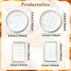 4 Pcs Cookie Press Mold, Waffle Cookie Stamp Mold, With Cute Cat Paw Shaped Plunger Stamp, Easy to Use, for Treats DIY Baking, Cake, Pastry