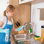 Kitinjoy 100% Cotton Waffle Weave Kitchen Towels, 8-Pack Super Soft and Absorbent Dish Towels for Drying Dishes, Kitchen Hand Towels, 13 in x 28 in, Tan