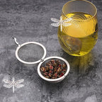 Tea Infusers for Loose Tea 3 Sets Tea Infuser Loose Leaf Tea Steeper Tea Stainless Steel Ball Mesh Tea Strainer Filters with Crtstal Pendant (Animal 2)
