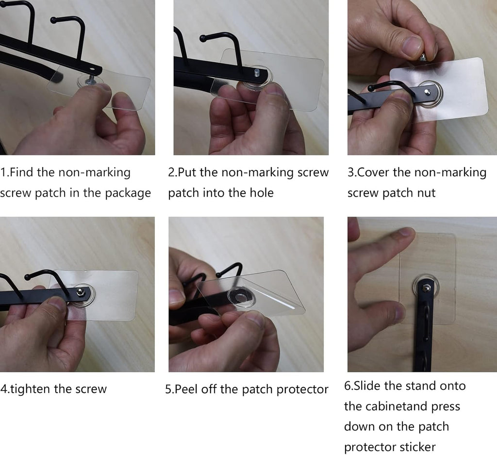 eywlwaar Cabinet Mug Holder Mug Cups Cabinet Mug Hooks Kitchen Storage Hanging Hooks (2 Pack-Black)