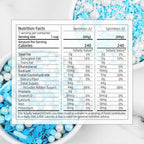 Edible Blue Sprinkles For Cake Decorating, Snowflake Sprinkles, Edible Stars, Sprinkle Mix for Cupcake Toppers, Ice Cream Toppings, Celebrations Wedding Baby Shower Birthday Party.(120g/4.2oz)